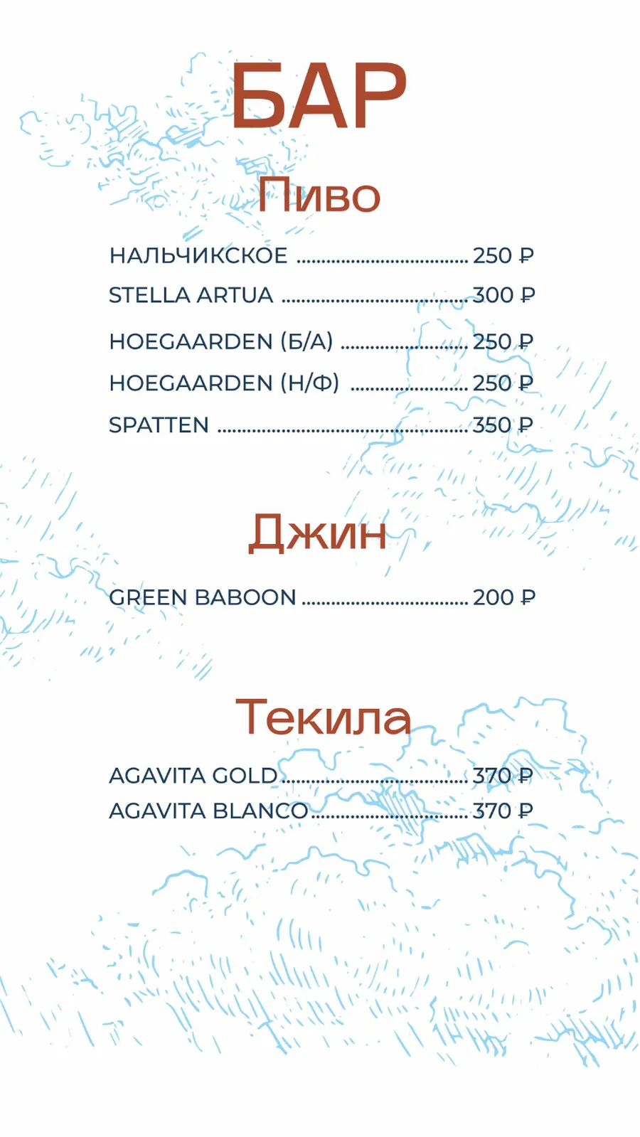 Меню кафе «Гости», страница 14
